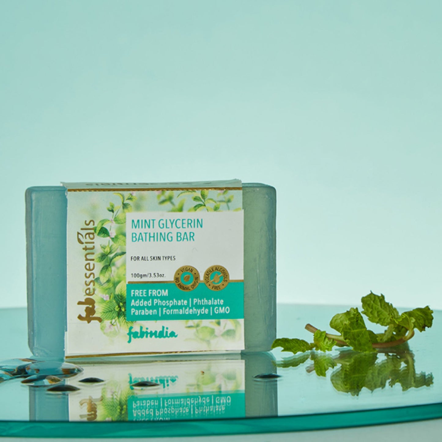 Mint Glycerin Bathing Bar - 100 gm