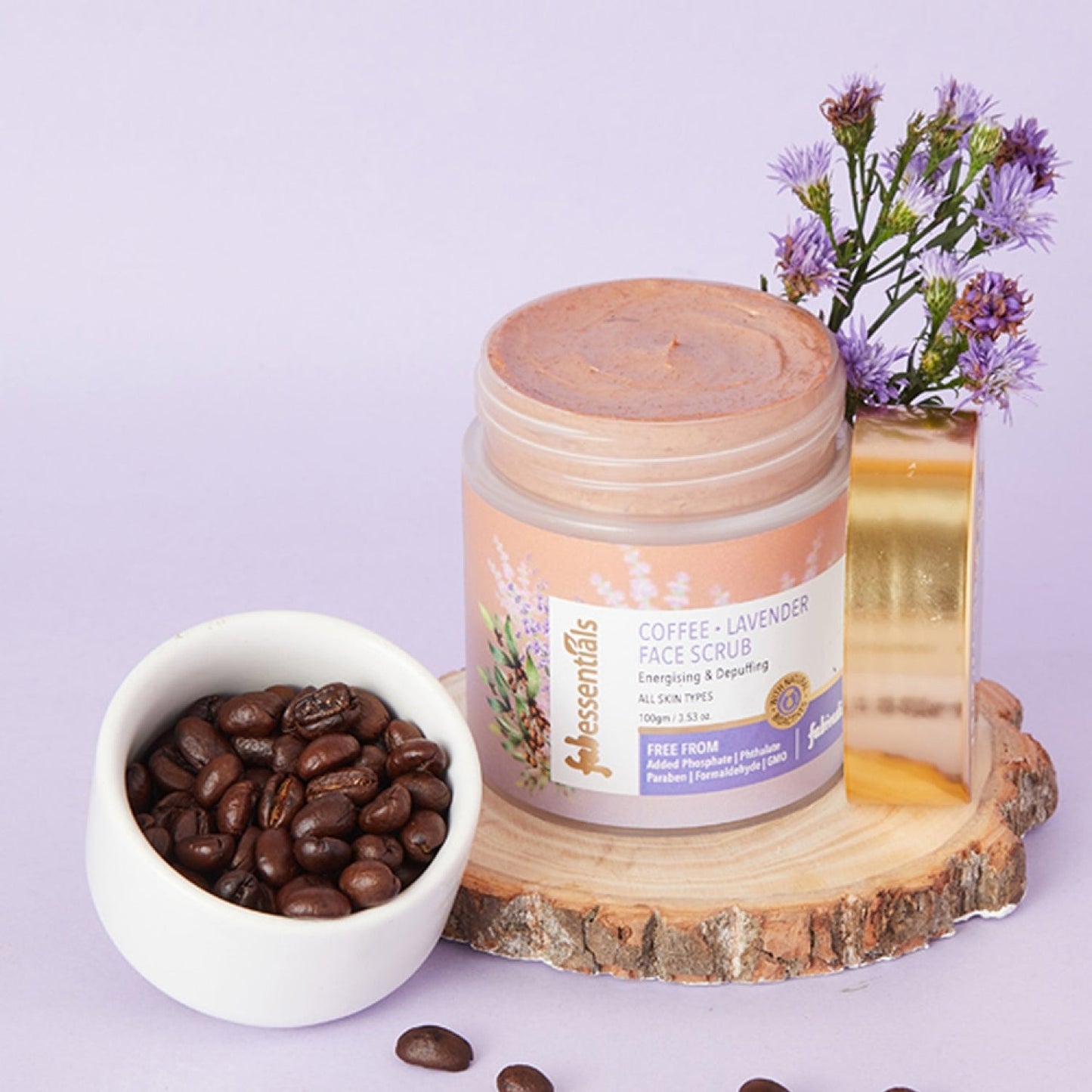 Coffee & Lavender Face Scrub - 100 gm