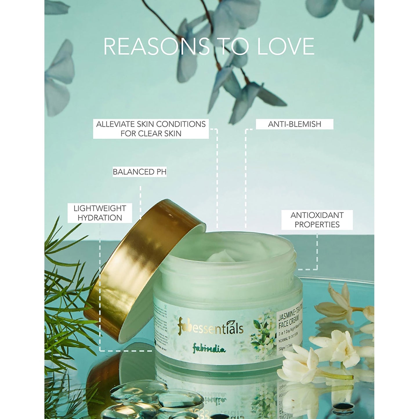 Jasmine Tea Tree Face Cream - 100 gm