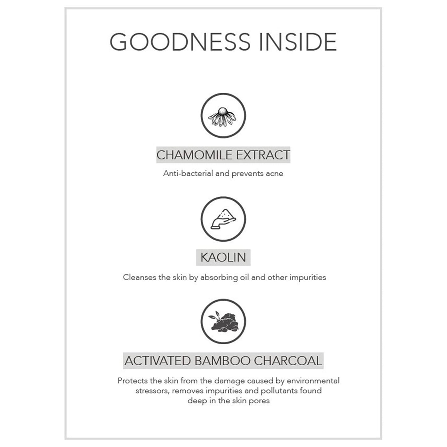 Charcoal Chamomile & Clay Face Pack - 100 gm