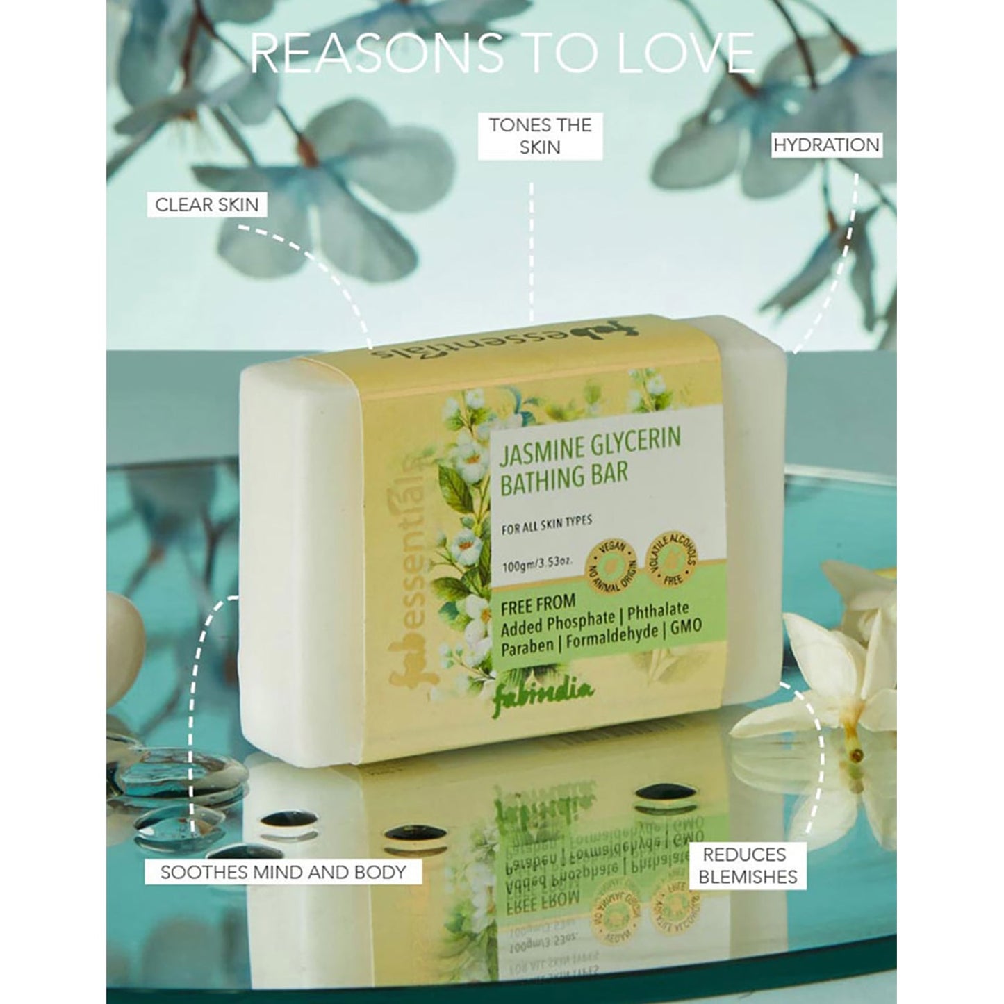 Jasmine Glycerin Bathing Bar - 100 gm
