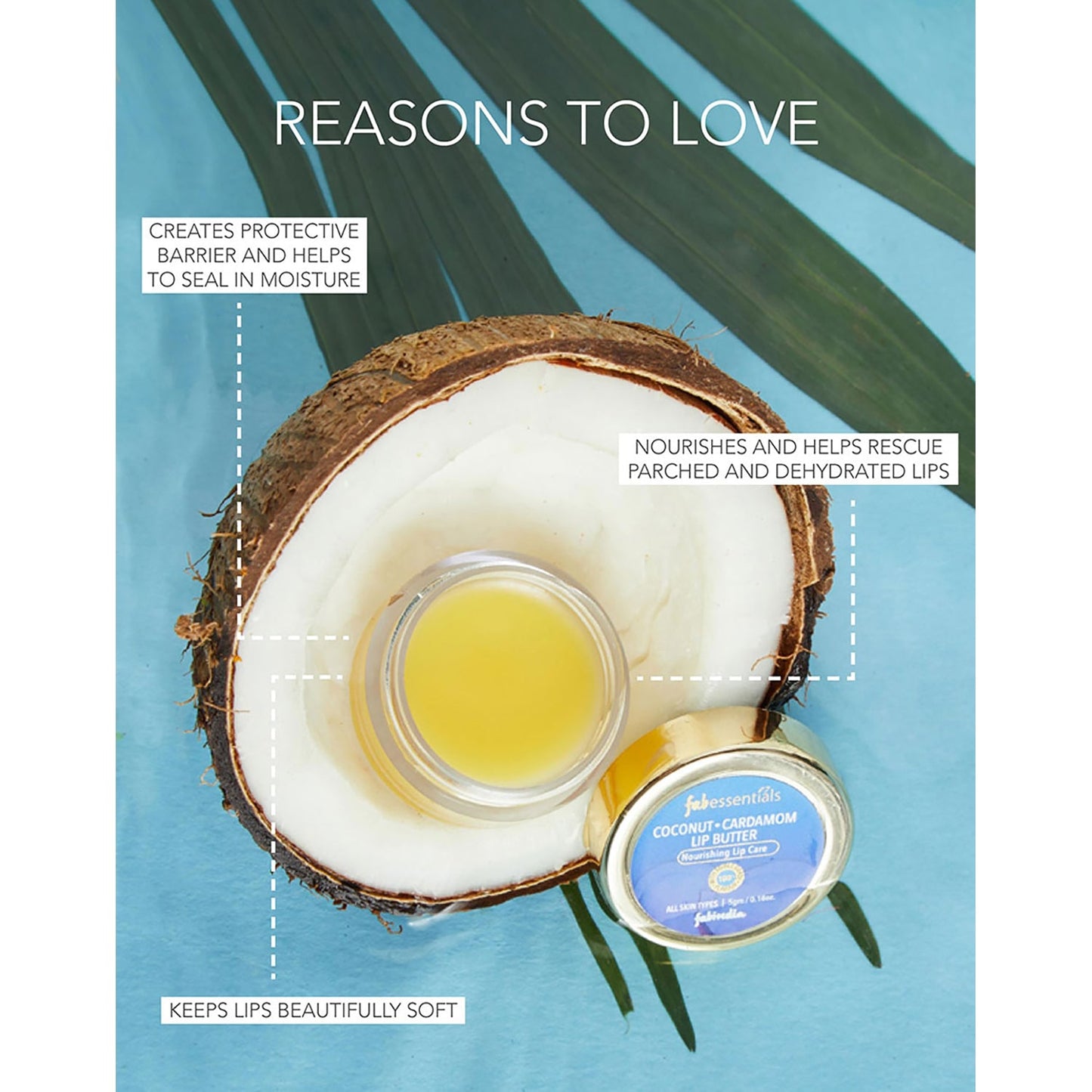 Coconut & Cardamon Lip Butter- 5 gm