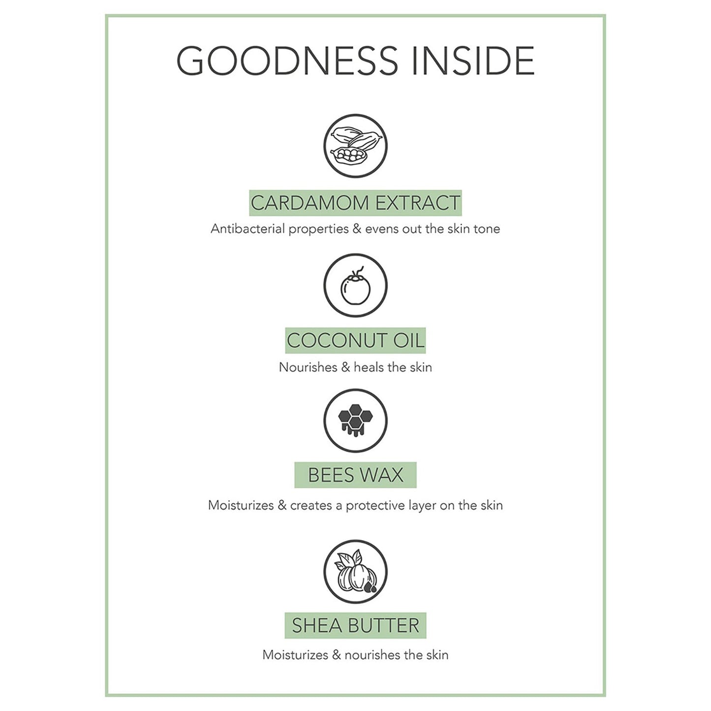 Coconut & Cardamon Lip Butter- 5 gm