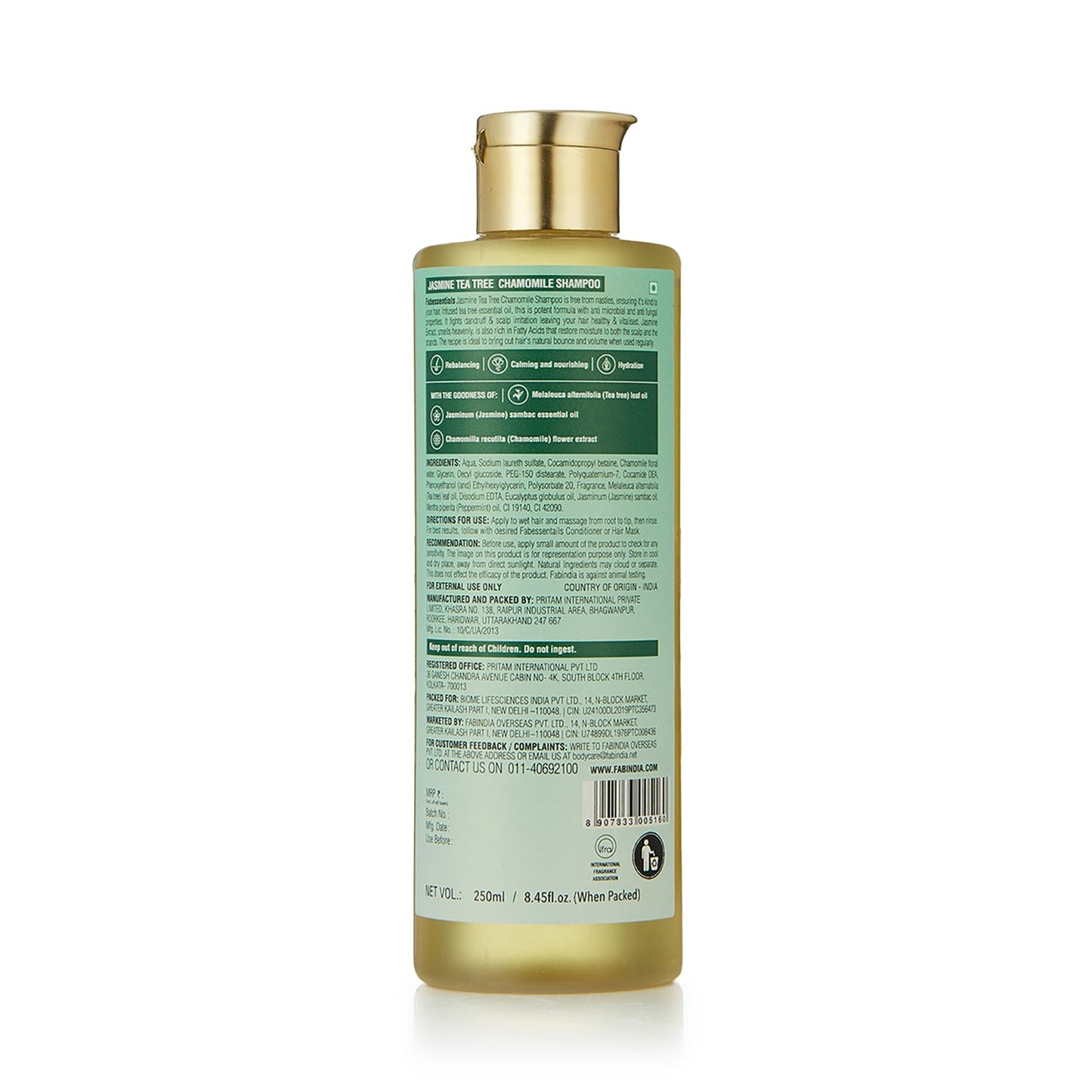 Jasmine Tea Tree Chamomile Shampoo - 250 ml