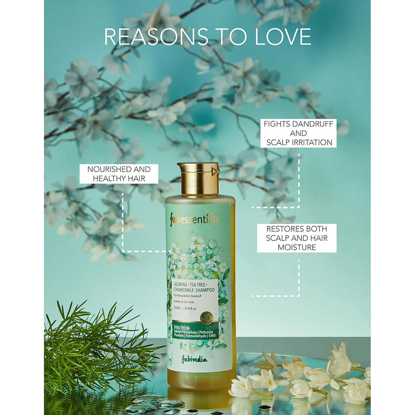 Jasmine Tea Tree Chamomile Shampoo - 250 ml