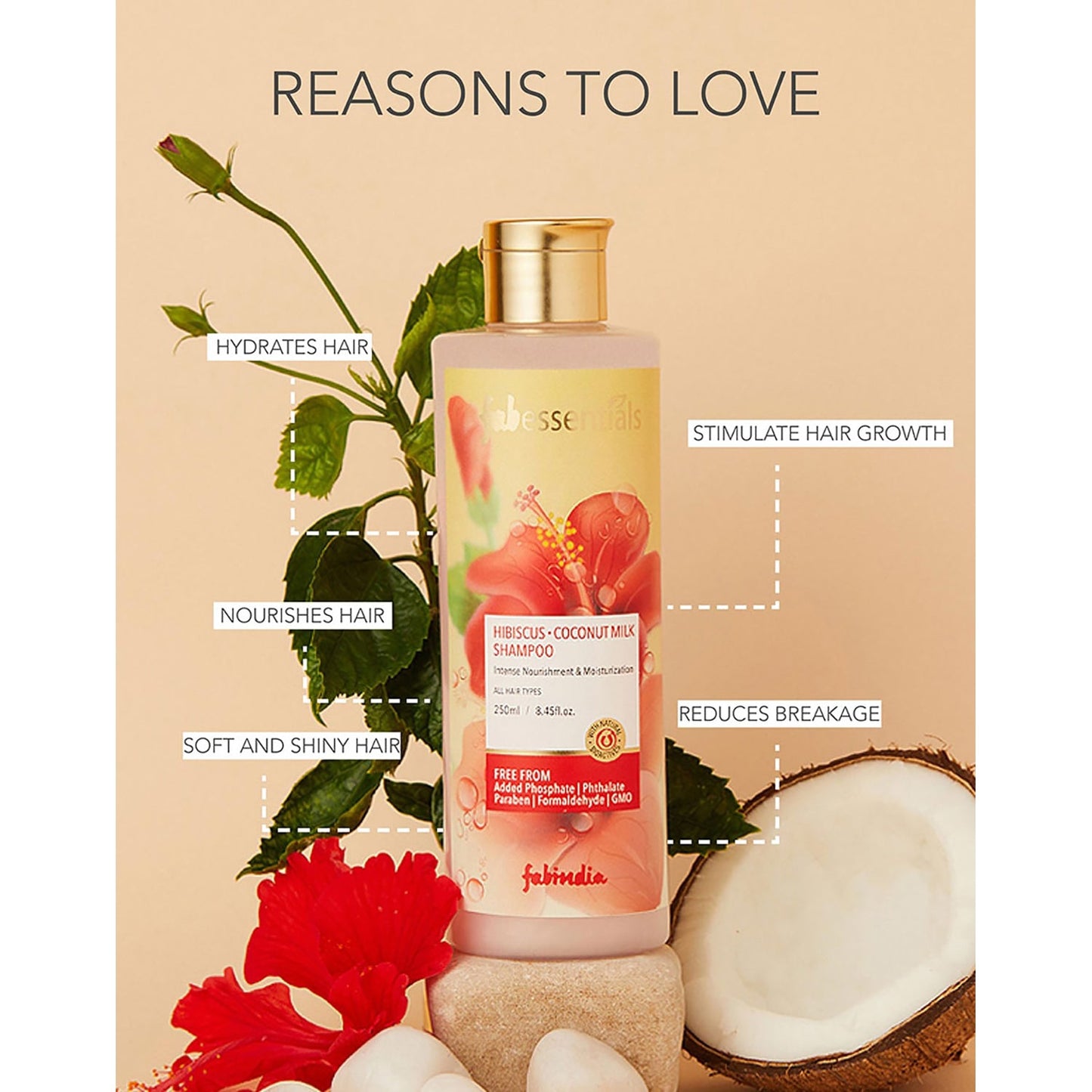 Hibiscus Coconut Milk Shampoo - 250 ml