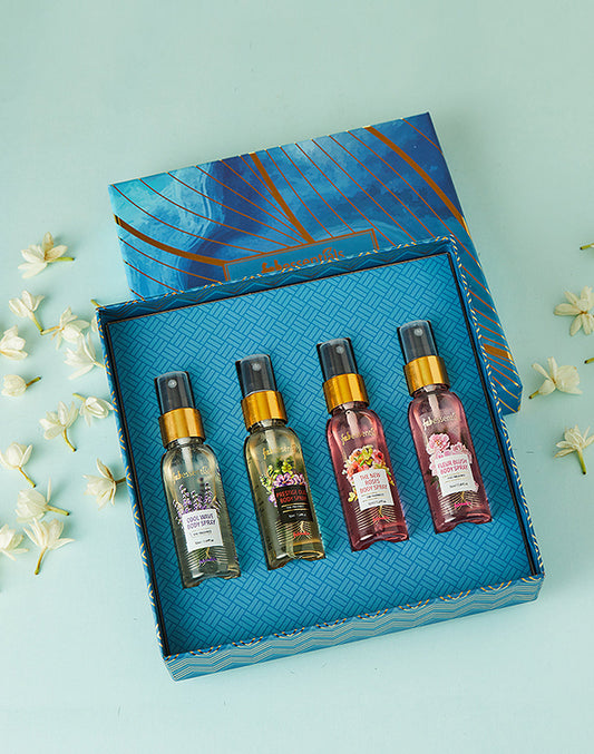 Scented Treasures Gift Set of 4 Body Sprays - 300 ml