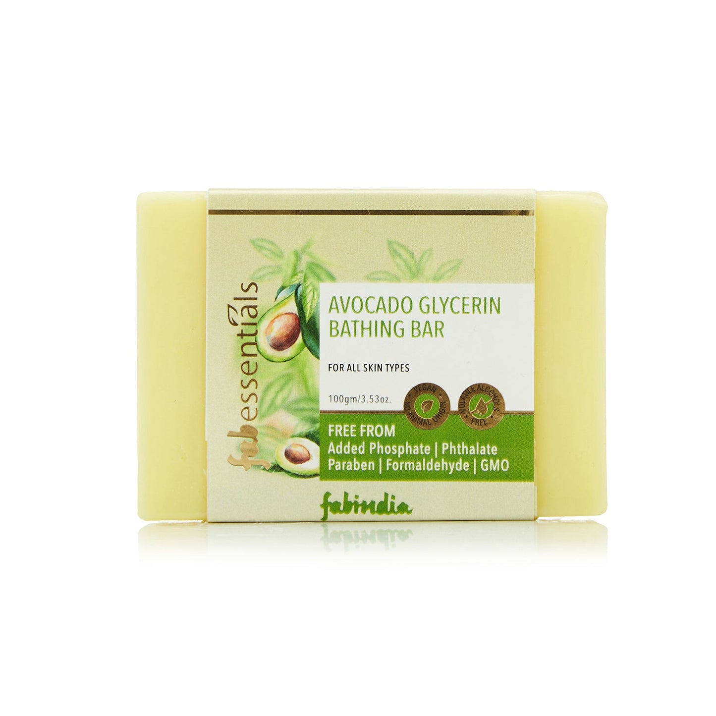 Assorted Glycerin Bathing Bars with Avocado, Tea Tree & Musk - 100 gm X 3