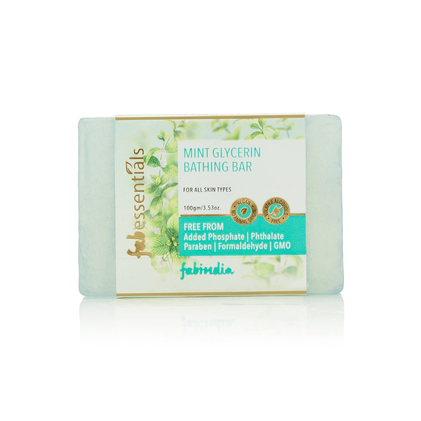 Assorted Glycerin Bathing Bars with Wild Rose, Mint & Lemongrass - 100 gm X 3