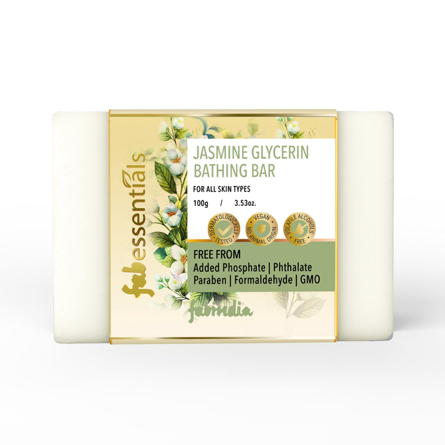 Jasmine Glycerin Bathing Bar - 100 gm