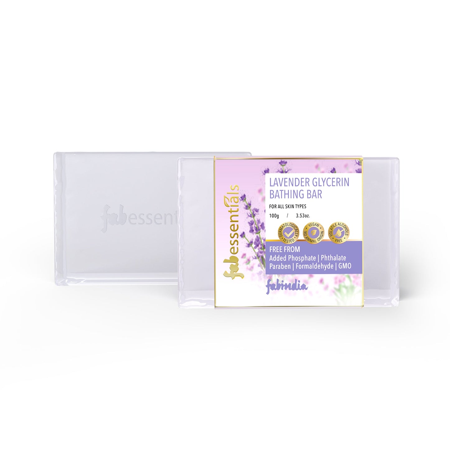 Lavender Glycerin Bathing Bar - 100 gm