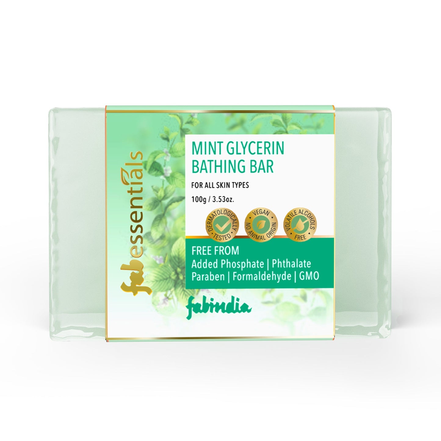 Mint Glycerin Bathing Bar - 100 gm