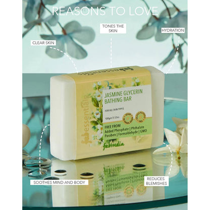 Jasmine Glycerin Bathing Bar - 100 gm