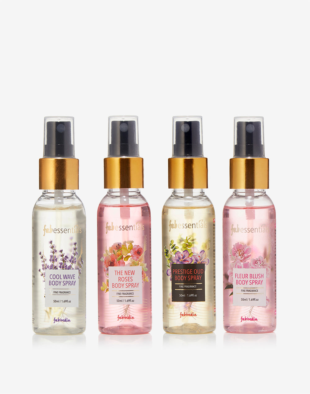 Scented Treasures Gift Set of 4 Body Sprays - 300 ml