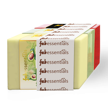 Assorted Glycerin Bathing Bars with Avocado, Tea Tree & Musk - 100 gm X 3