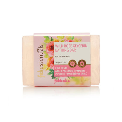 Assorted Glycerin Bathing Bars with Wild Rose, Mint & Lemongrass - 100 gm X 3
