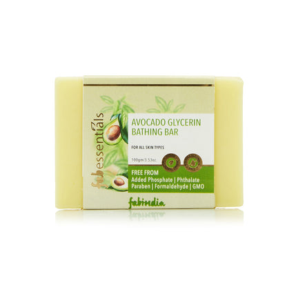 Assorted Glycerin Bathing Bars with Avocado, Tea Tree & Musk - 100 gm X 3
